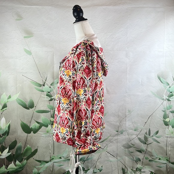 Alice + Olivia Stacia Print Anorak Quarter Zip Pullover Hoodie - Picture 3 of 16